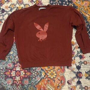 Playboy Burgundy Crewneck